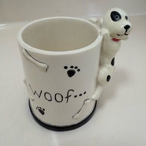 Dog-Themed Ceramic toothbrush holder/decor